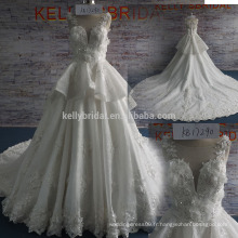 2017 été nouveau sxey V décolleté élégant style 3D en dentelle perlé robe de bal robe robe de mariée